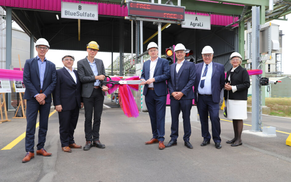 Inauguration blueSulfate® and AgraLi® logistics infrastructure in Antwerp